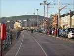 Walking to work via Douglas Promenade.