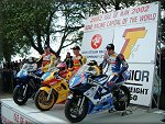 TT 2002 - Three winners of one of todays races...