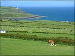 Looking from Ballajora towards Maughold Head Lighthouse.