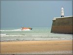 Ramsey Lifeboat returning from an incident.