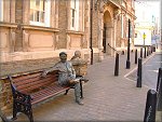 A Statue of Sir Norman Wisdom - Freeman of the Borough.