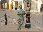 This statue is of George Formby.