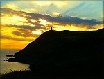 A Dramatic sunset over Bradda Head - Port Erin.