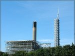 Pulrose Power Station's new chimney.