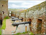 Peel Castle defences.