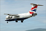 A BAE 146 Jet on short finals into Ronaldsway - (7/7/05)