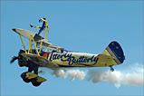 A wing walker at Jurby Airfield - (8/8/04)