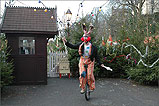 An Entertainer at Douglas Steam Railway Station - (4/12/04)