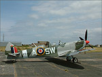A WW2 Spitfire at Jurby Airfield - (6/7/03)