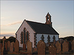 Peel Cemetery Chapel at Sunset - (21/6/04)