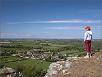 Sophie overlooking Sulby - (22/5/05)