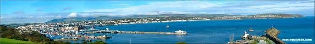 Panoramic view of Douglas Bay...